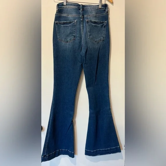 Vervet Blue Women's Flare Jeans - Stretch - Picture 5 of 7